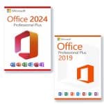 Microsoft Office 2024 Professional Plus + Microsoft Office 2019 Professional Plus Licenza per 3 PC