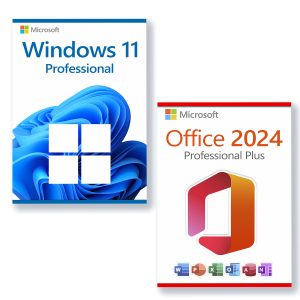 Microsoft Office 2024 Professional Plus + Microsoft Windows 11 Professional Licenza per 3 PC