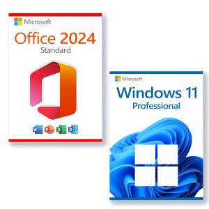 Microsoft Office 2024 Standard + Microsoft Windows 11 Professional Licenza per 3 PC