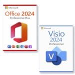 Microsoft Office 2024 Professional Plus + Microsoft Visio 2024 Professional Licenza per 3 PC