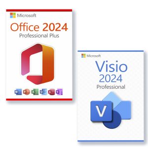 Microsoft Office 2024 Professional Plus + Microsoft Visio 2024 Professional Licenza per 3 PC