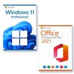 Microsoft Windows 11 Professional + Microsoft Office 2021 Professional Plus Licenza per 3PC